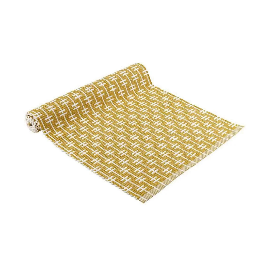 Ladelle Eden Ribbed Eco Recycled Cotton Table Runner