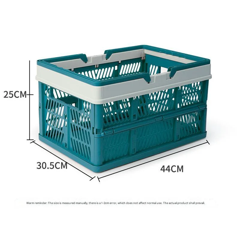 Large Collapsible Storage Basket with Handles - Portable