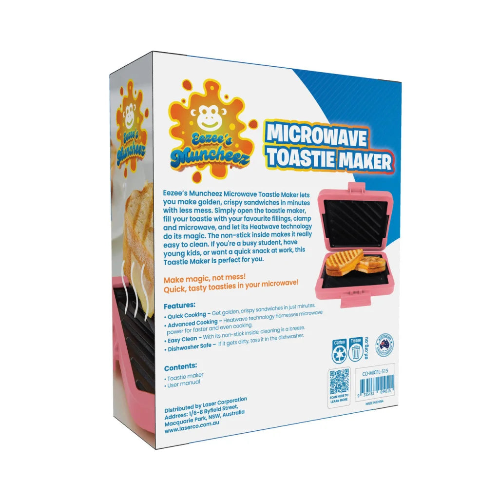 Laser Microwave Toastie Maker Flamingo Pink - Health &