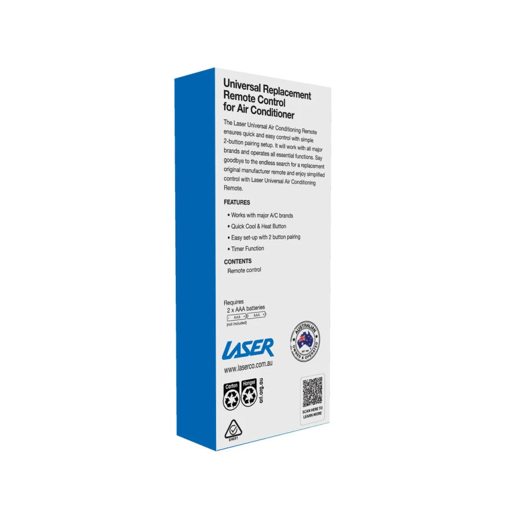 Laser universal air with storage context and item proportions