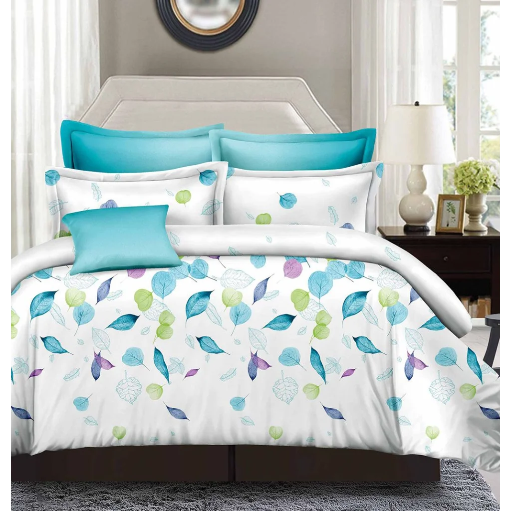 Leaves Duvet Quilt Cover Set Queen Size (Duplicate Removed)
