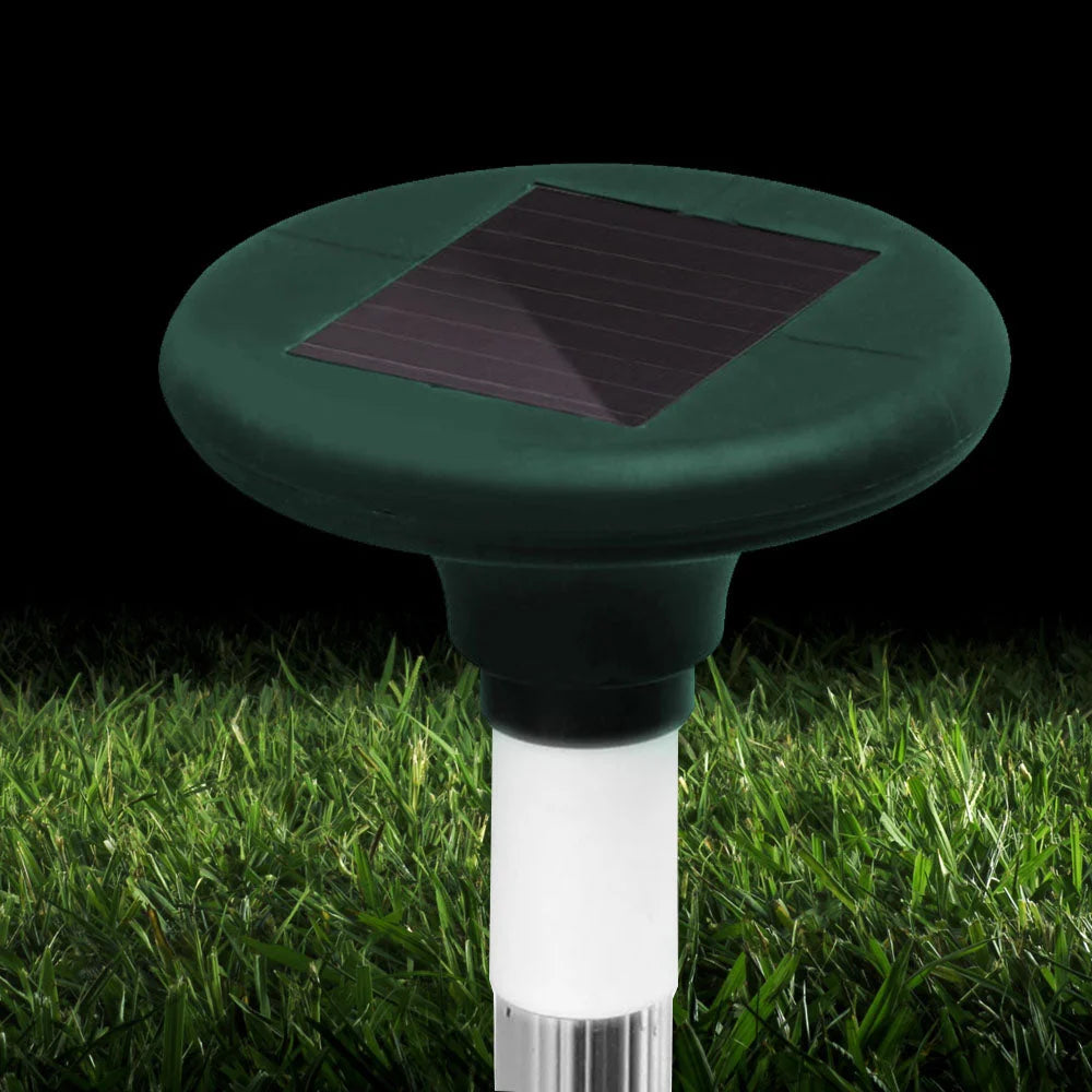 LED Solar Snake Repeller 6x Pulse Ultrasonic Pest Rodent