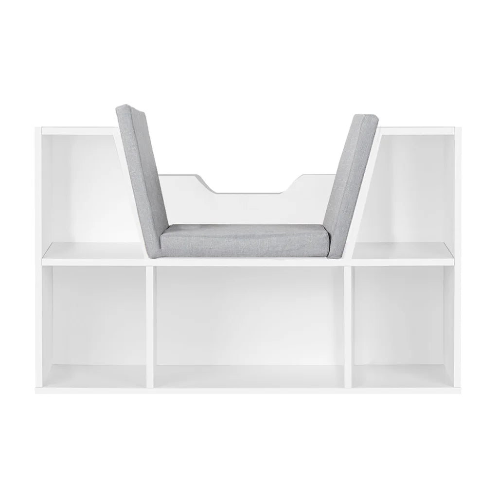 Levede Kids Bookcase Toys Box Shelf White