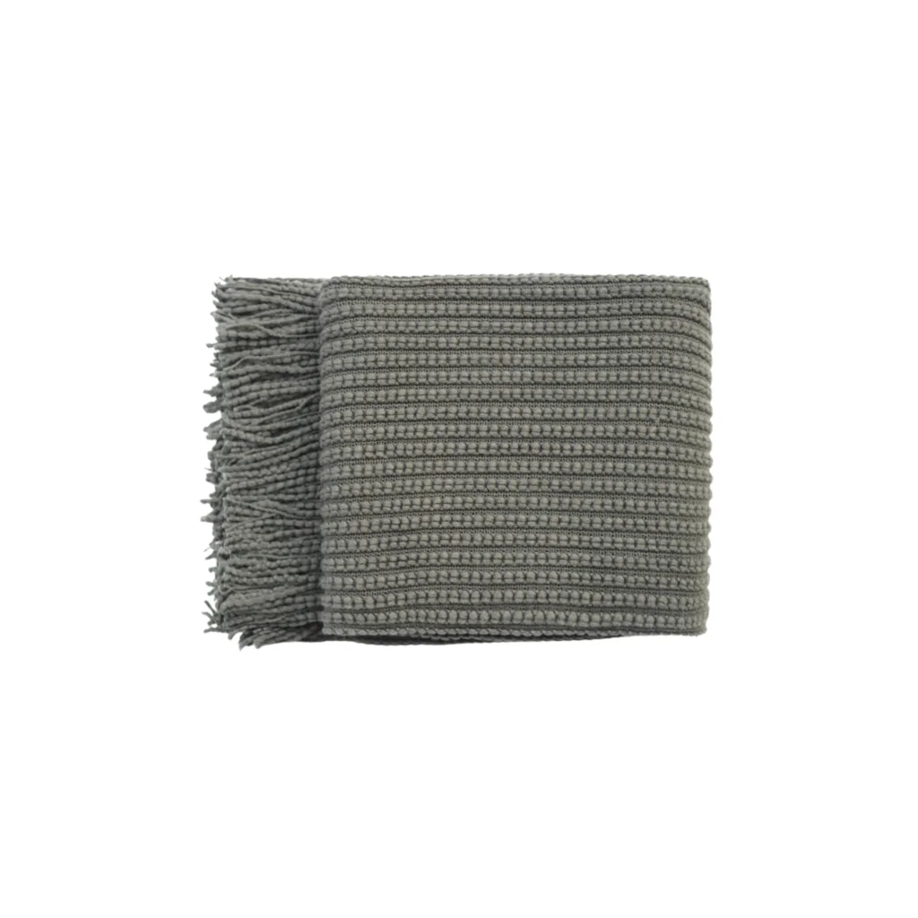 Levi Throw Rug Blanket - Dark Grey - Furniture > Sofas >