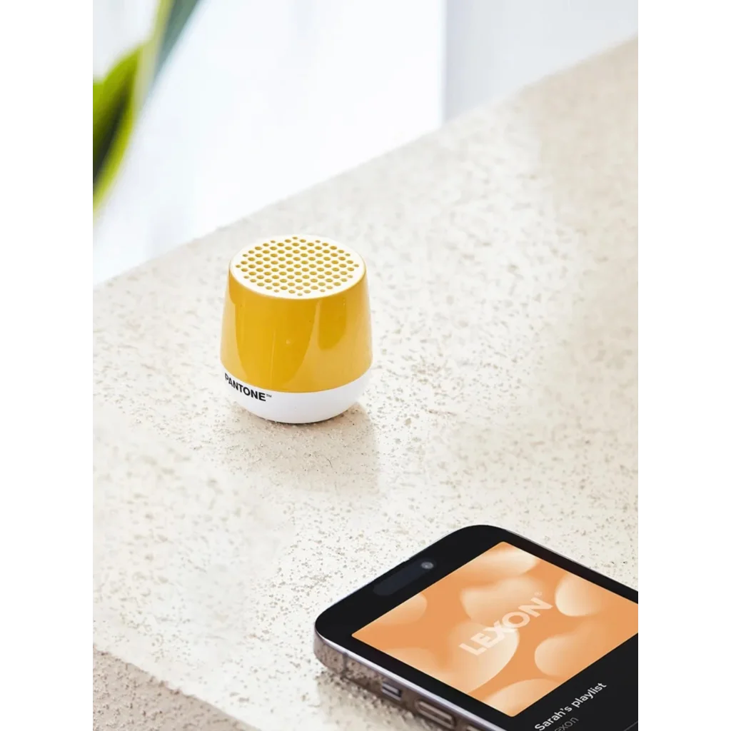 Lexon Mino+ Mini Bluetooth Speaker PANTONE - Yellow - Audio