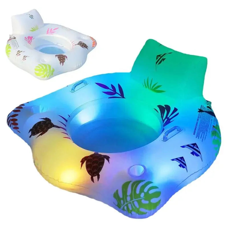 Light-Up Inflatable Pool Float Chair - Outdoor Recreation