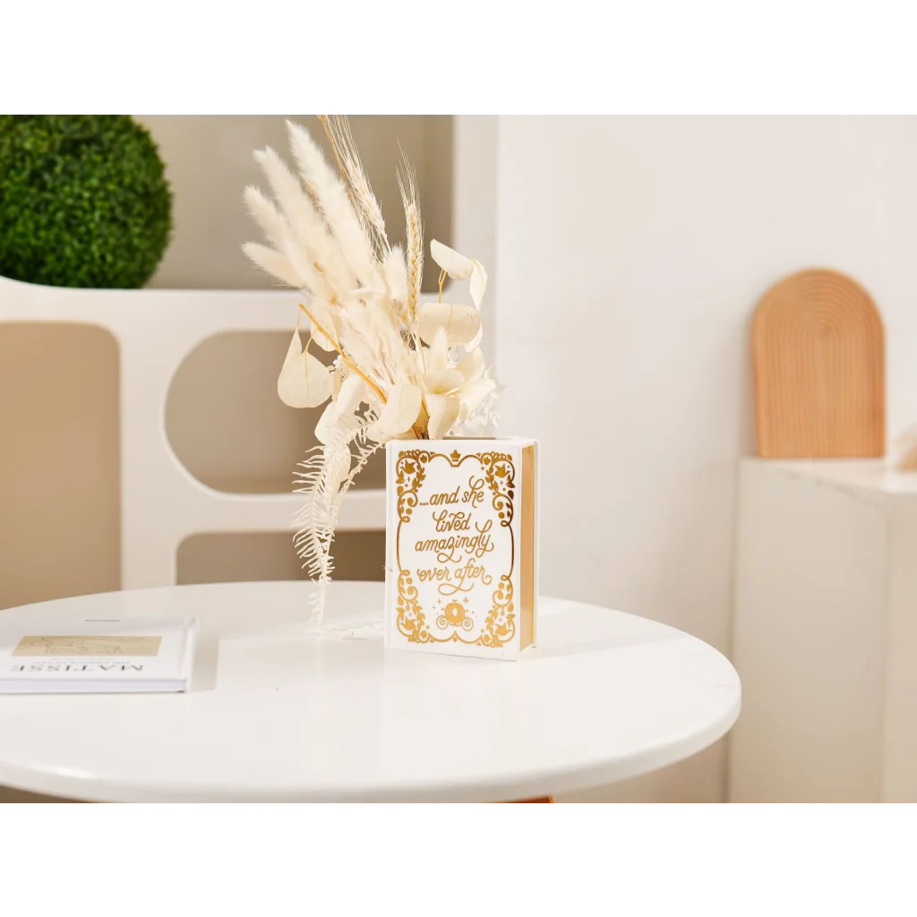 Literary Book Vase - Creative Ceramic Planter & Desk
