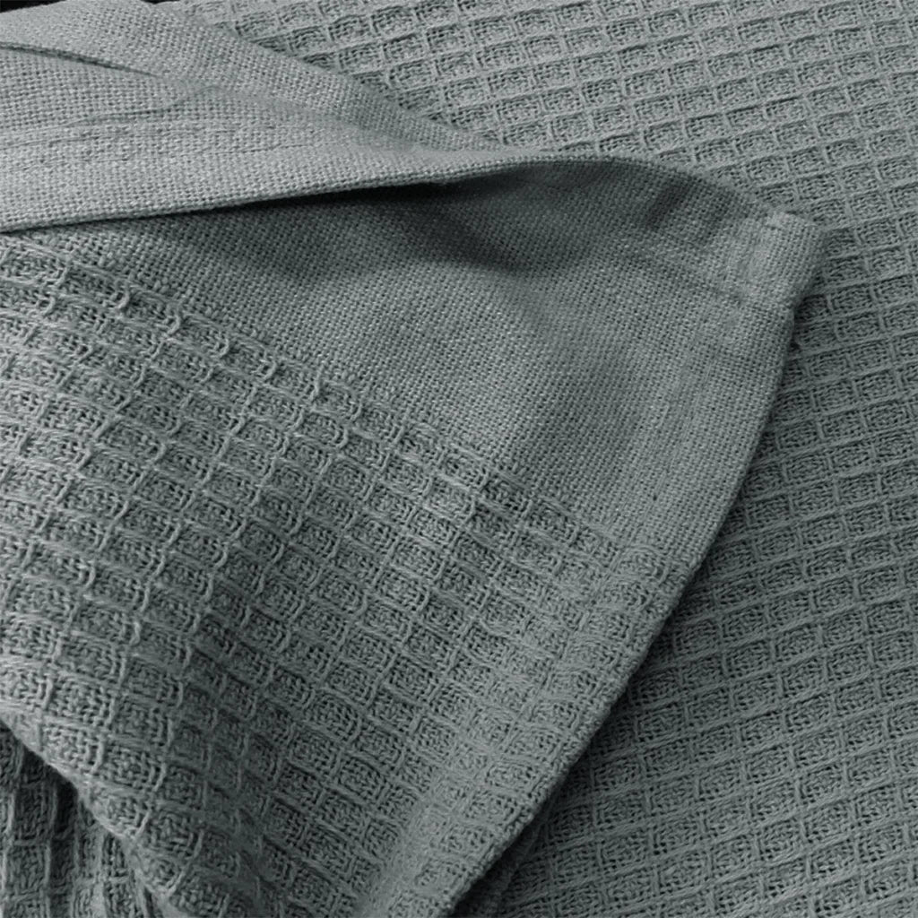 Living @ Home 350gsm 100% Cotton Breathable Waffle Blanket