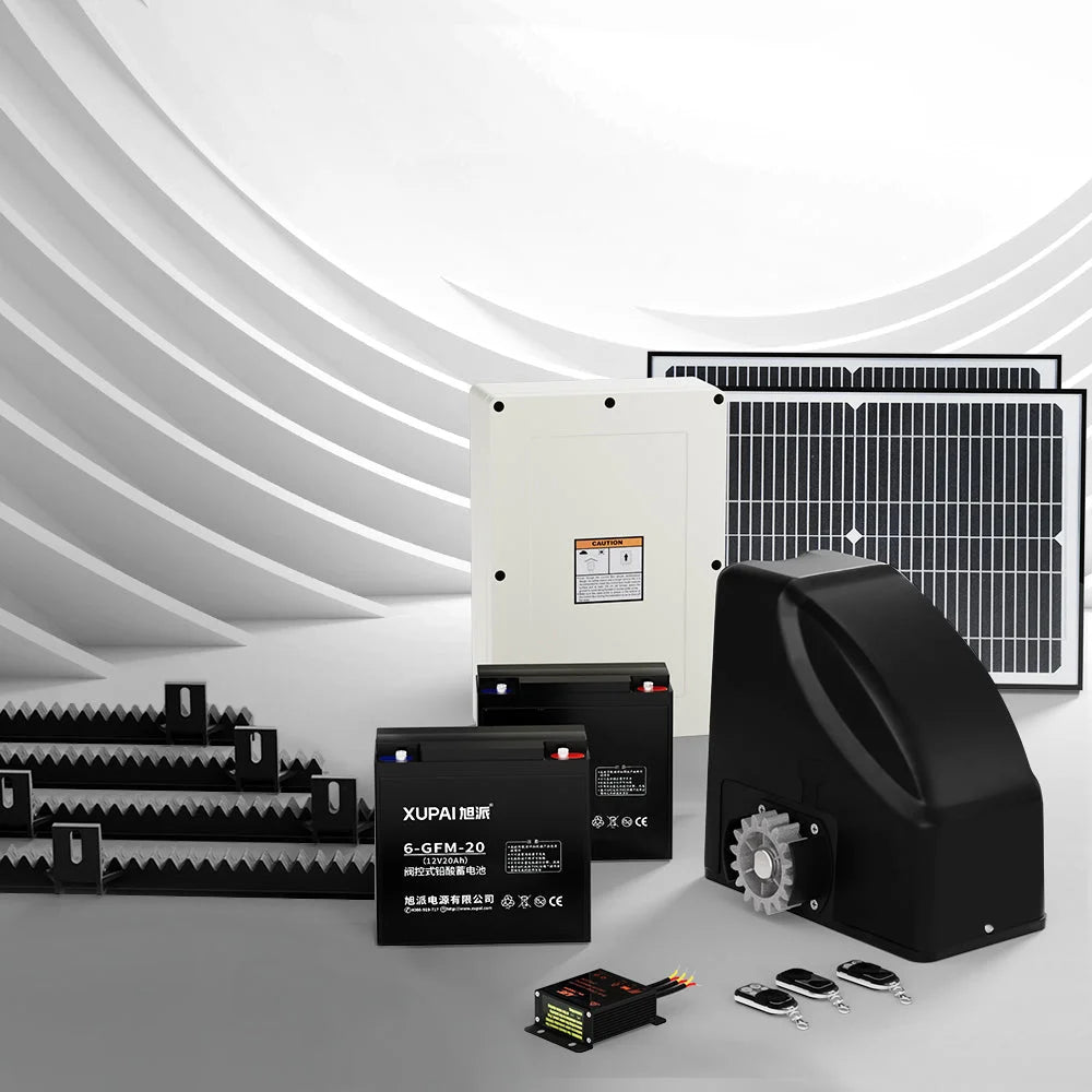 Lockmaster Automatic Sliding Gate Opener Kit 40W Full Solar