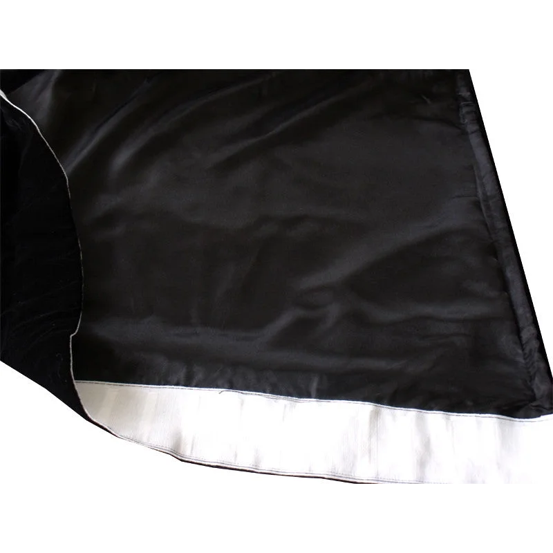 Long Large Thick Black Velvet Curtains 580x270cm + full