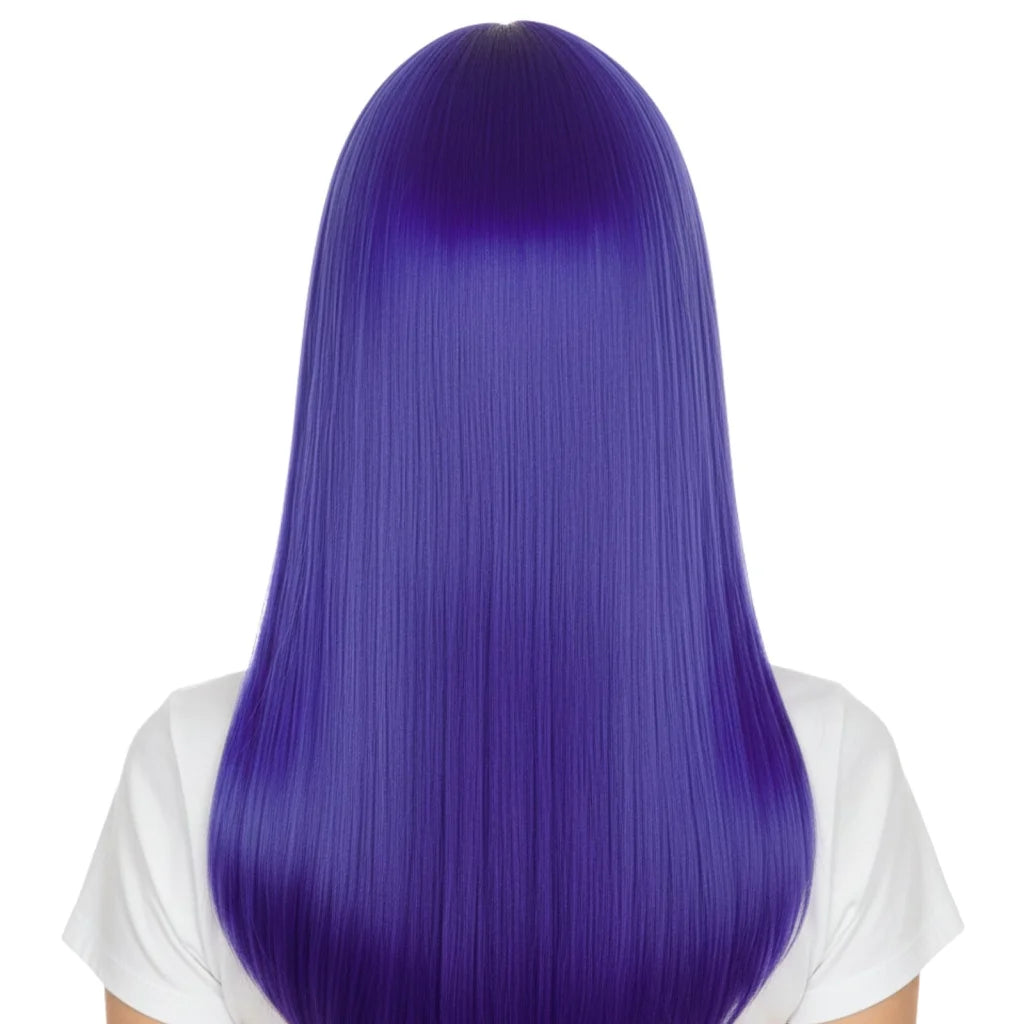 LONG WIG Straight Party Hair Costume Fringe Cosplay Fancy