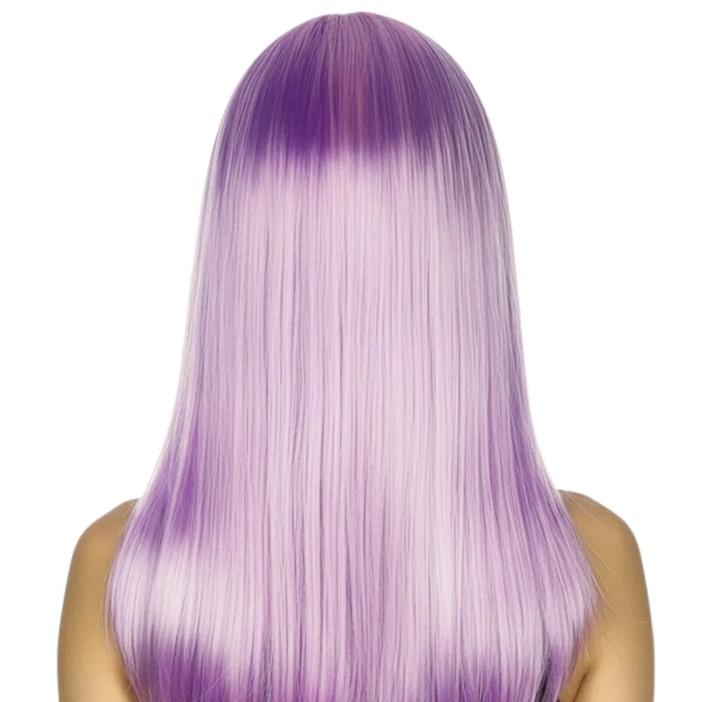 LONG WIG Straight Party Hair Costume Fringe Cosplay Fancy