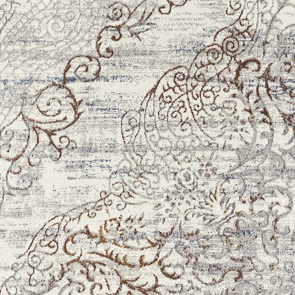 Luxe Vintage Textured Rug - Cream - 80x150 - Home & Garden