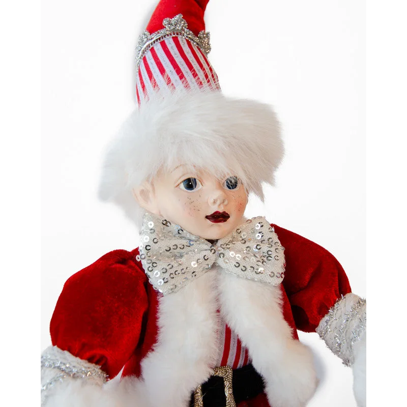 LUXURY ELF ON BALL TABLE DECORATION 40CM - Occasions >