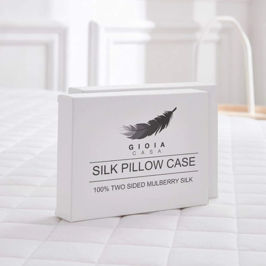 Luxury Pillowcase Set of 2 100% Pure Mulberry Silk on Both