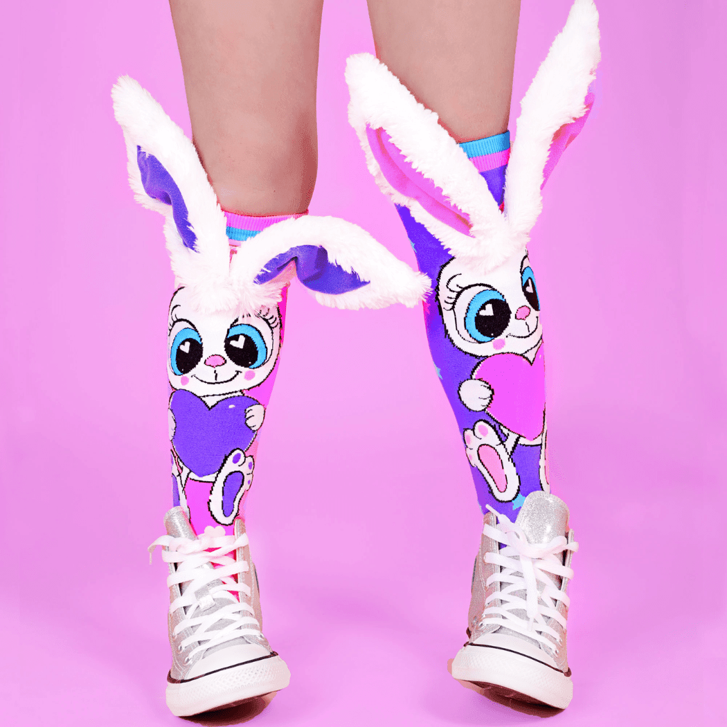 MADMIA Funny Bunny Socks With Ears Toddler Ages 3 - 5