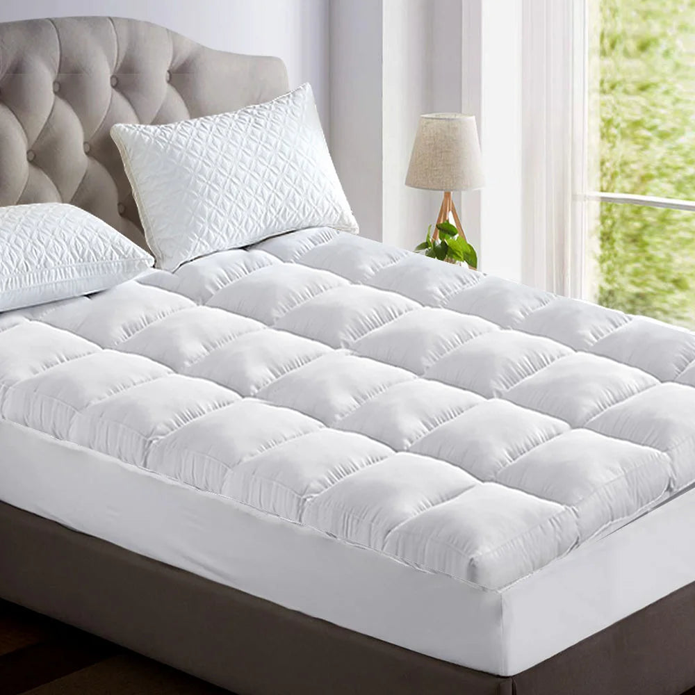 Mattress Topper King Single Bamboo Fibre Pillowtop