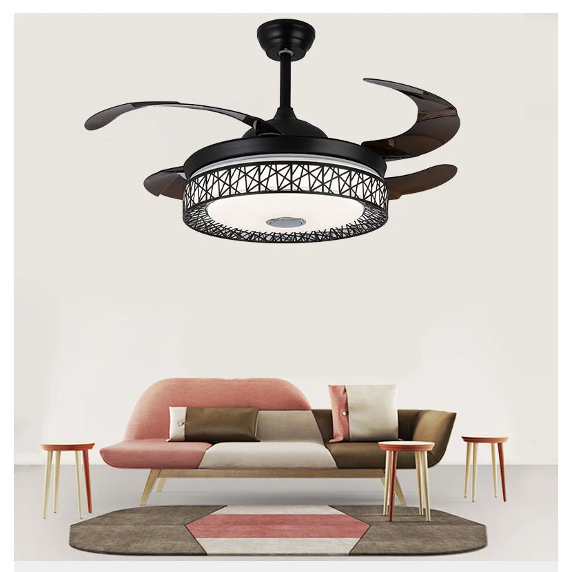 Maxkon 42 Inch Ceiling Fan with Light 3 Color MUSIC Remote