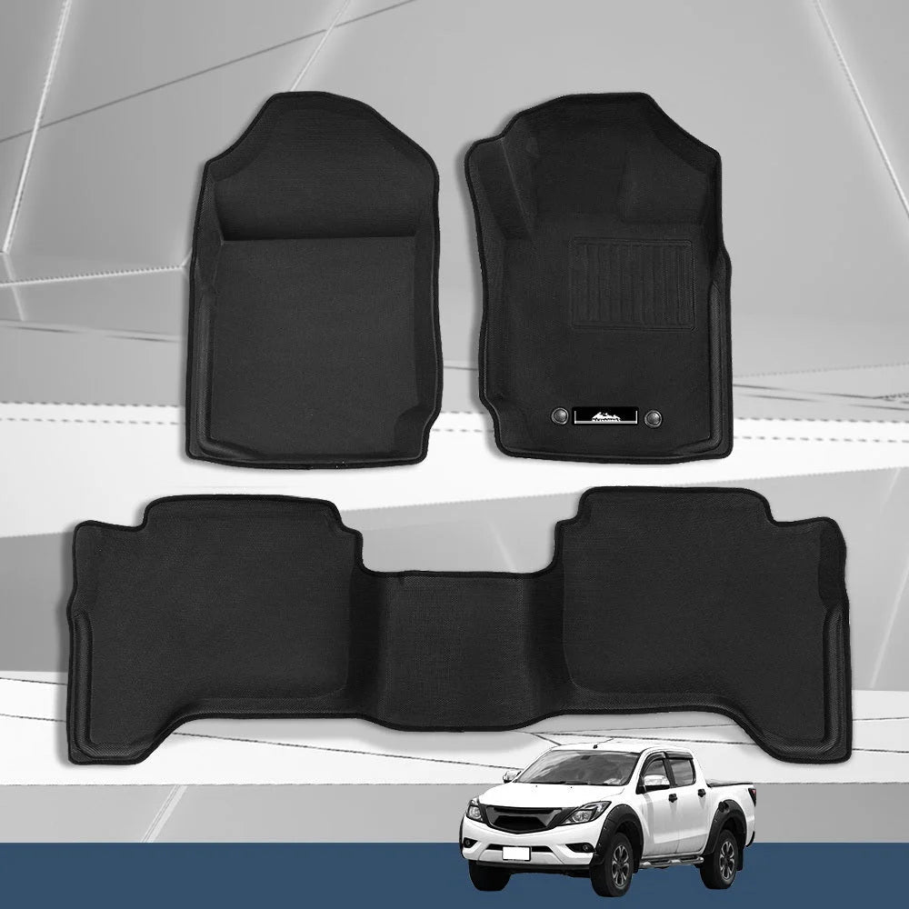 Mazda BT50 Car Floor Mats Dual Crew Cab 2012 - 2018 3D