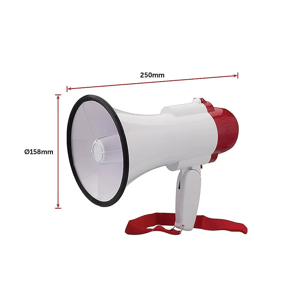 Megaphone HomeMyGardeno 25Watt Bull Horn with Siren