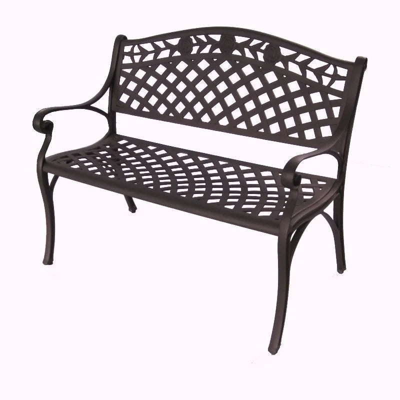 Melissa Aluminium Bench - Bronze