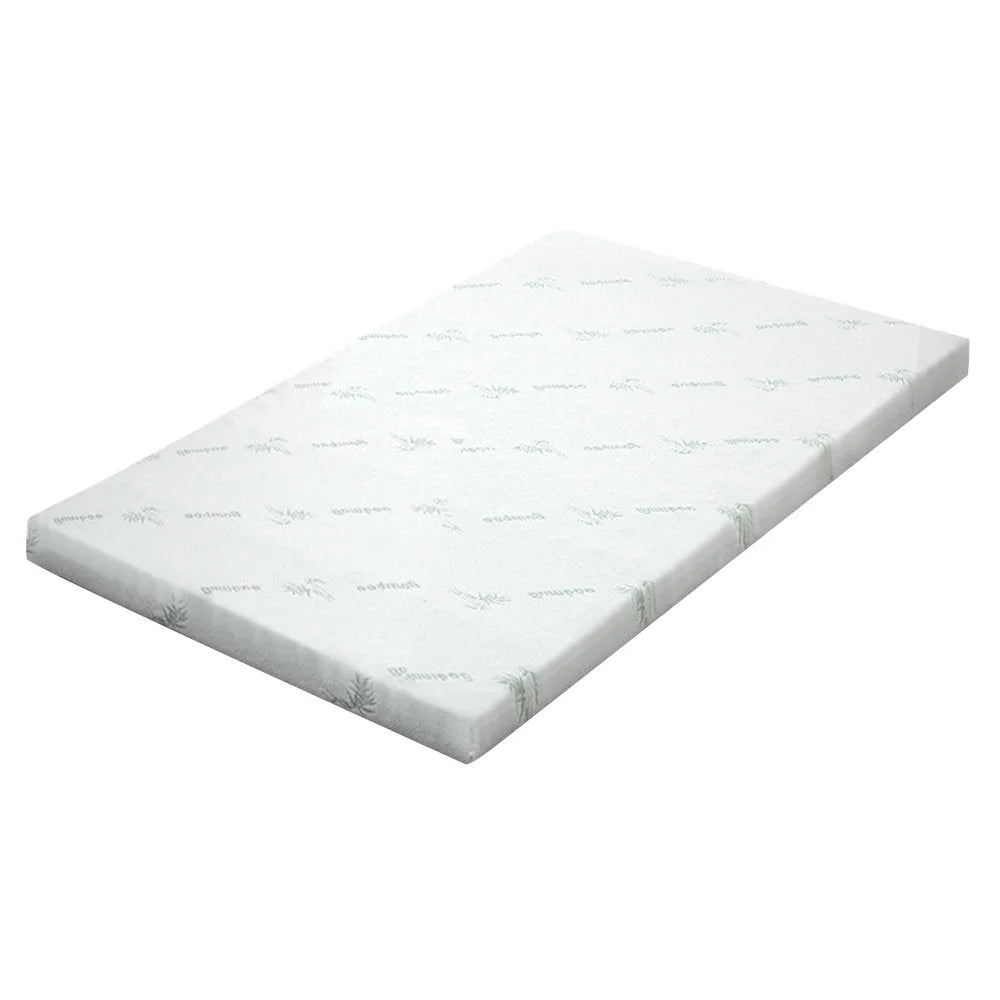Memory Foam Mattress Topper 8 cm Cool Gel with Bamboo Cover