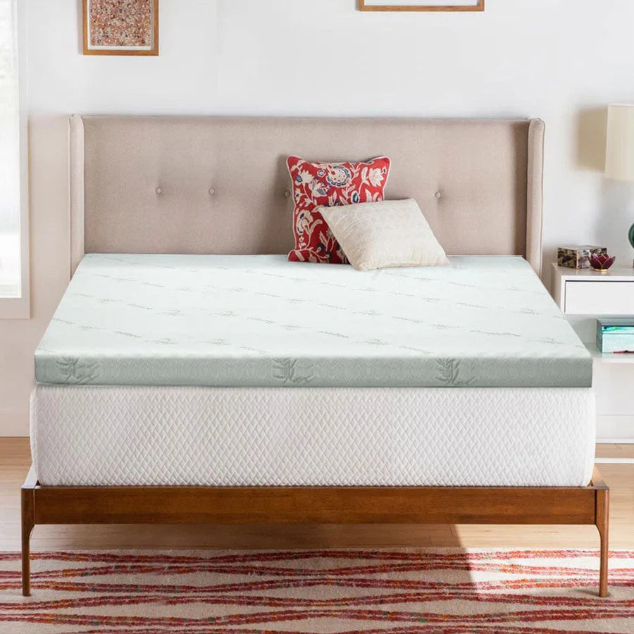 Bamboo 10cm mattress with memory foam topper bedding