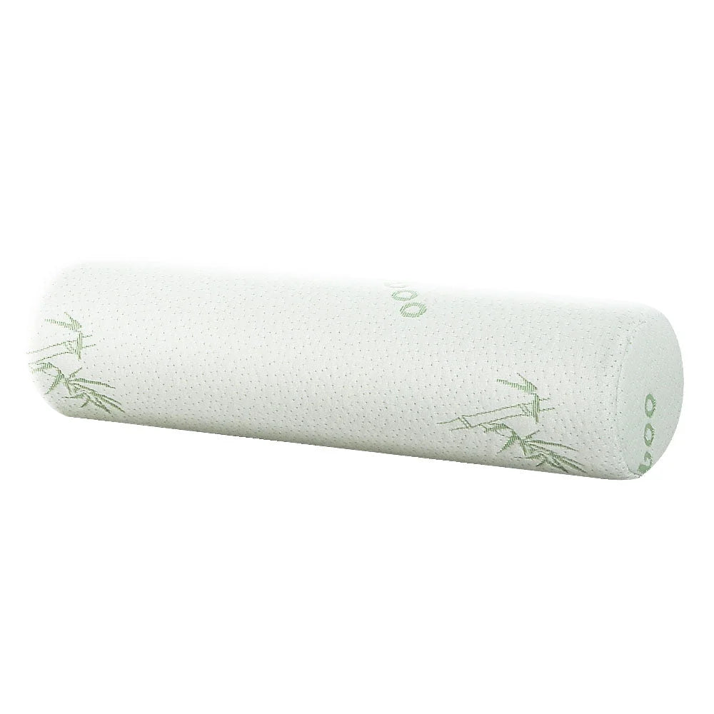 Bamboo memory foam neck with folded edge and material layering