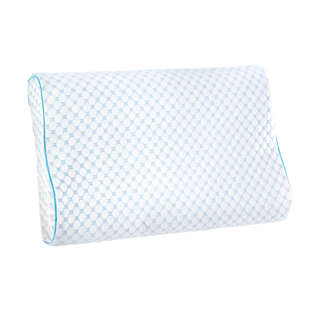 Memory Foam Pillow Ice Silk Cover Contour Pillows Cool
