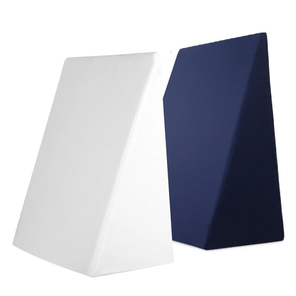 Memory Foam Wedge Pillow Set of 2 Bedding Neck Back Support