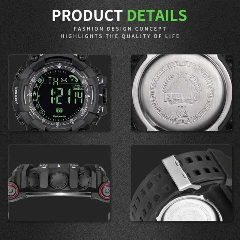 Men Multifunctional Waterproof Bluetooth Smart Electronic