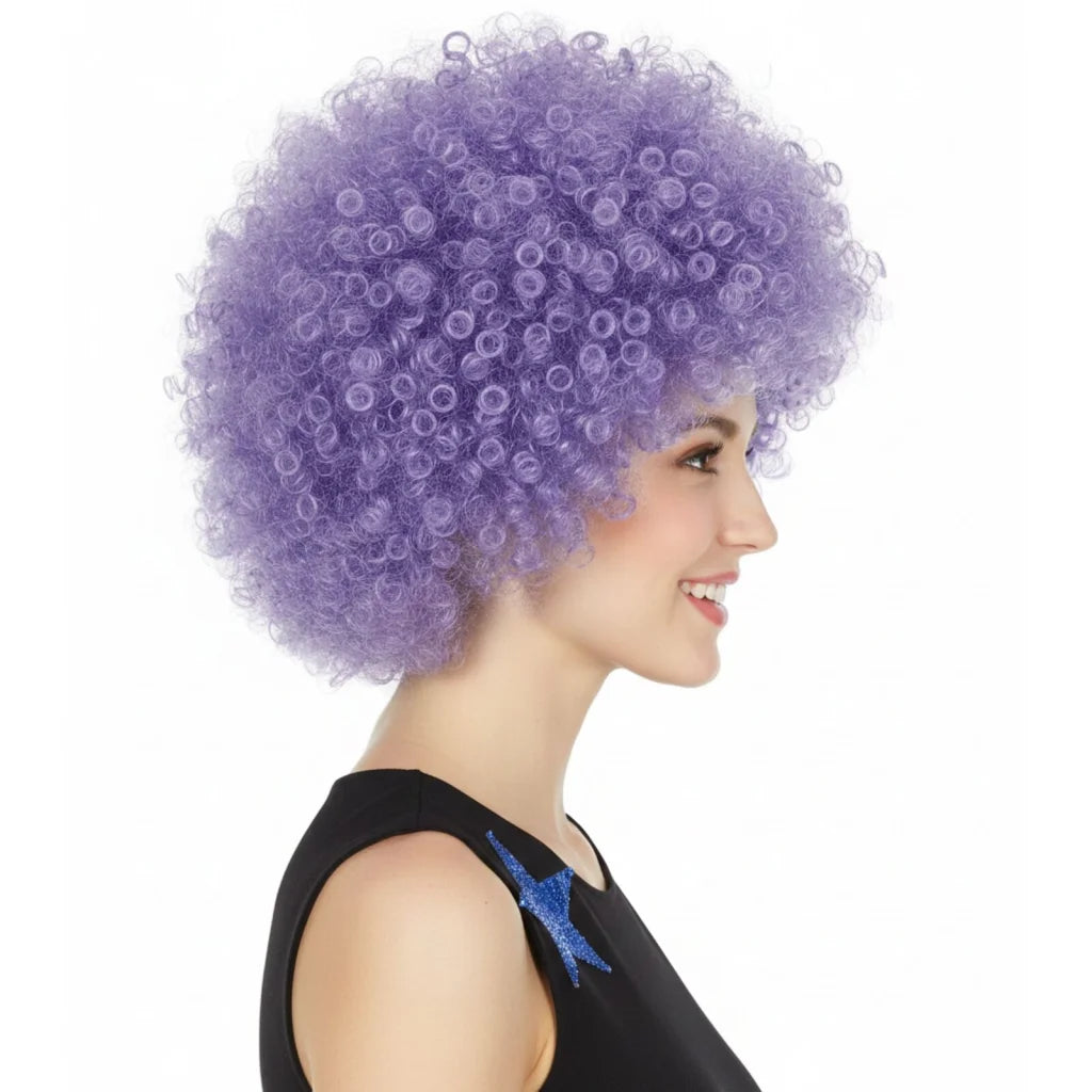Mens DELUXE AFRO WIG Curly Hair Costume Party Fancy Disco