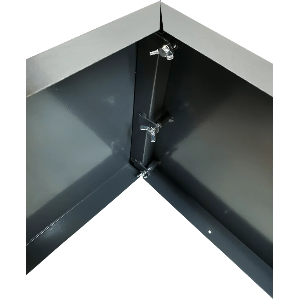 Metal Planter, Small, Grey