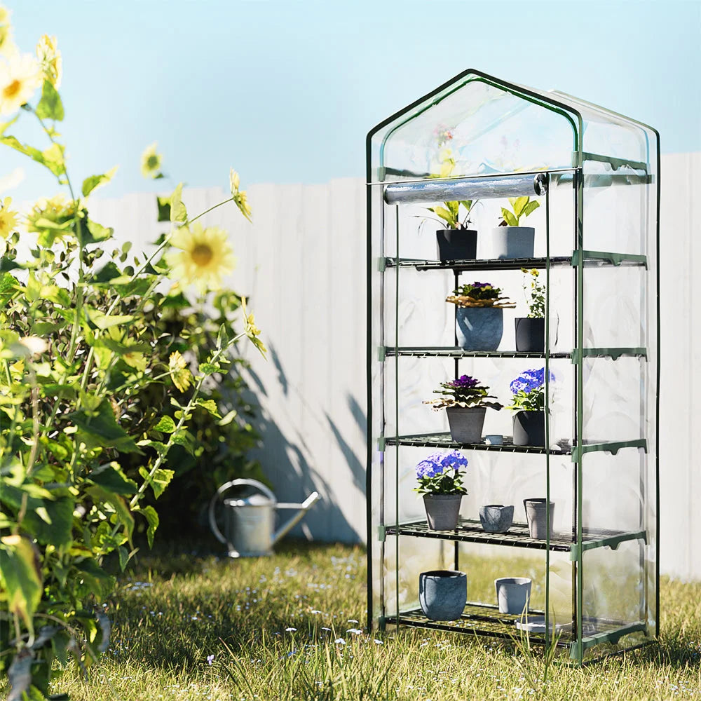 Mini Greenhouse Shed Green House Tunnel Plant Storage