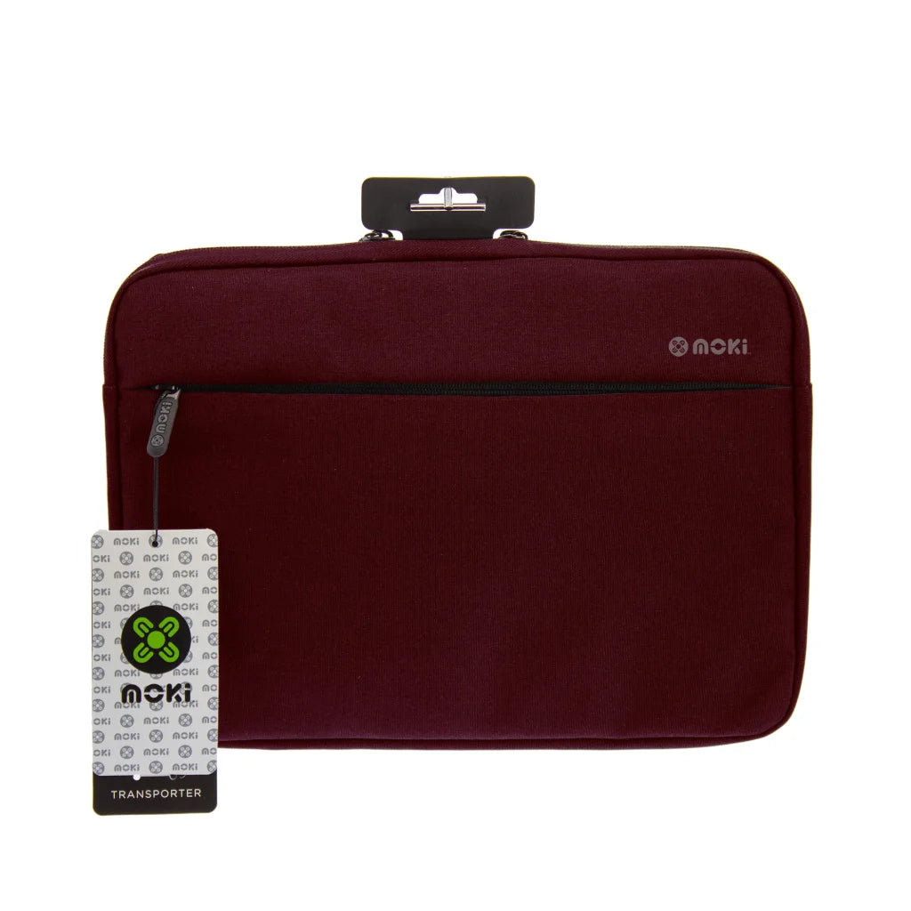 MOKI Transporter Sleeve - Burgundy Fits up to 13.3’’ Laptop