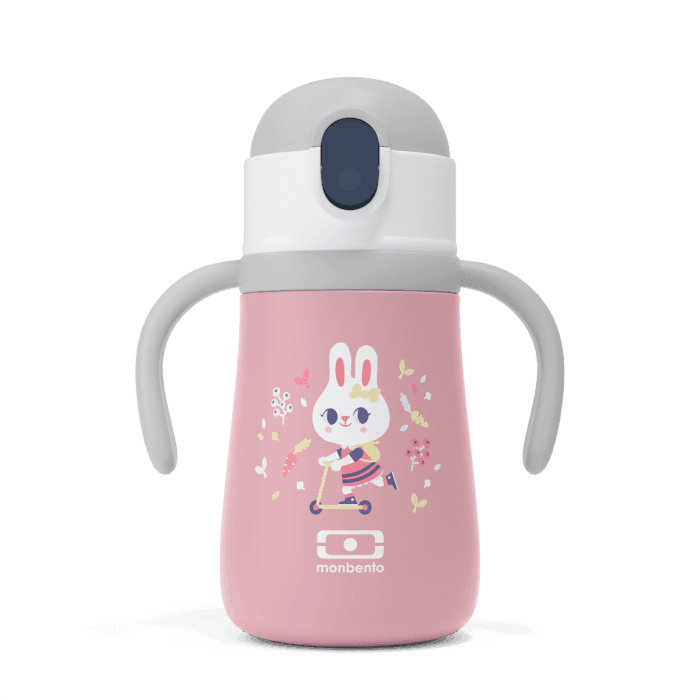 Monbento MB Stram Insulated Kids Bottle-Pink Bunny