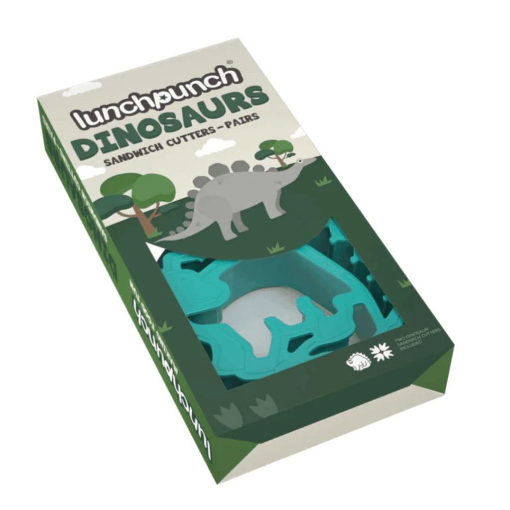 MONTII.CO Lunch Punch Sandwich Cutters | Dinosaurs
