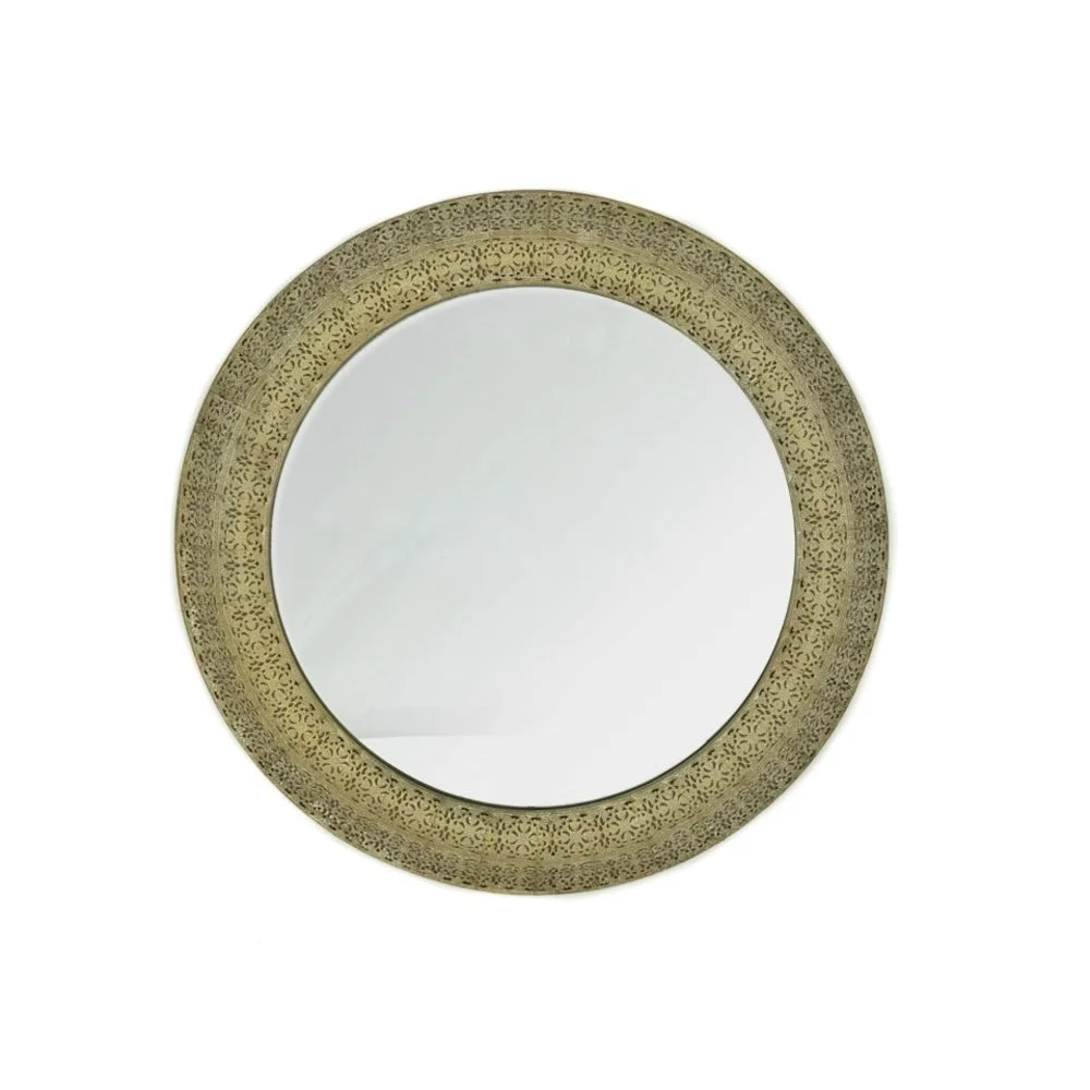 Moroccan Style Round Wall Mirror 60cm - Home & Garden >