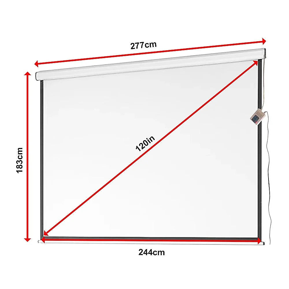 Motorised Projector Screen 120’’ TV with Remote