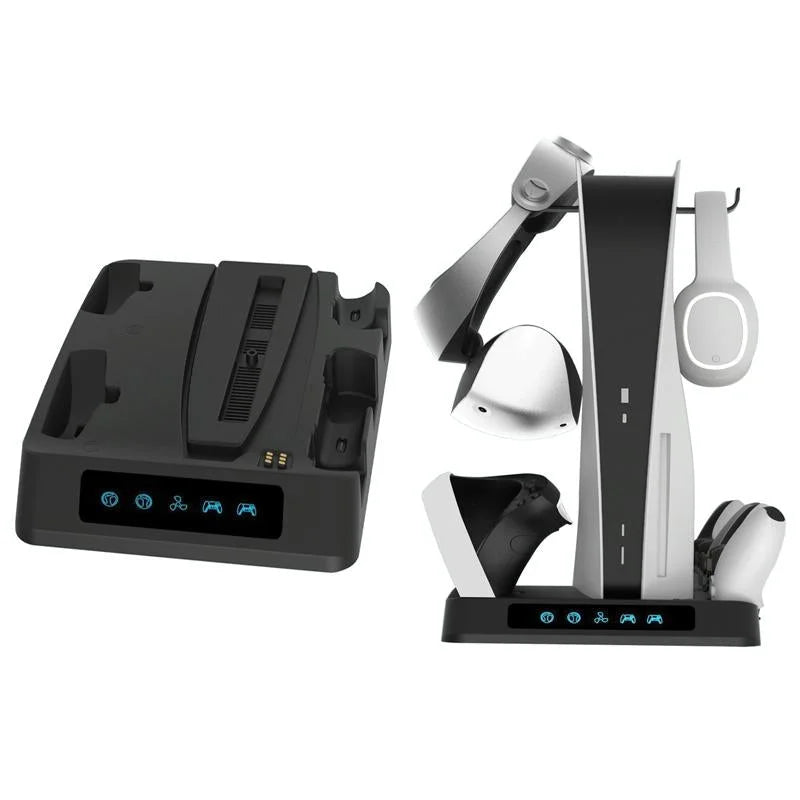 Multi-Functional Psvr2 / Ps5 Gamepad Charger With Display Light And Heat Dissipation Base-1915198148398157824