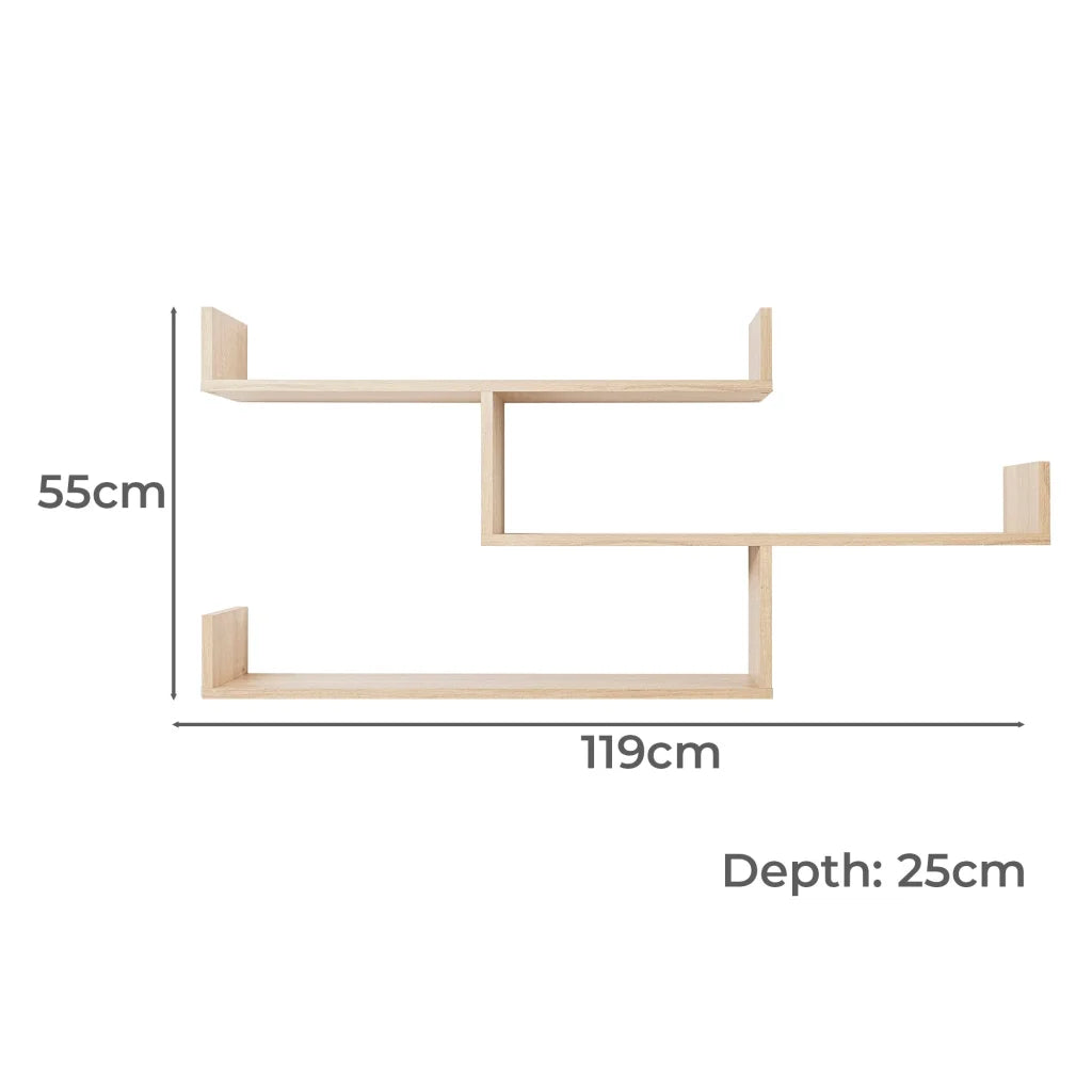 Multi-Level Shelf Kit ZURICH Oak - Furniture