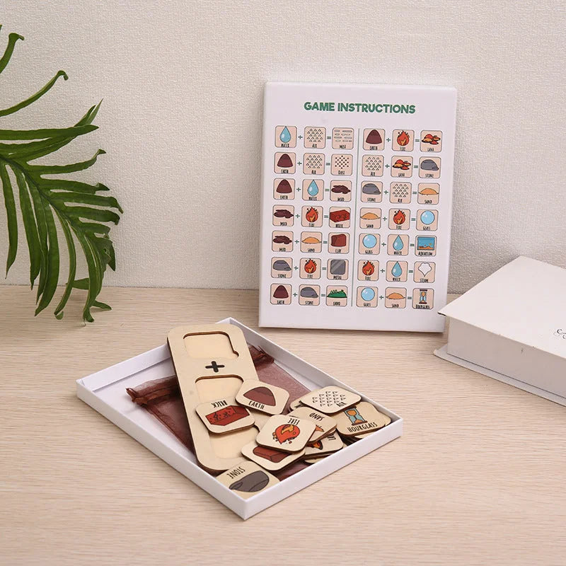 Multicolor Wooden Mineral & Gemstone Educational Puzzle