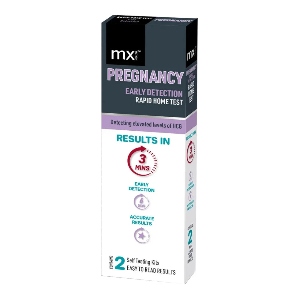MX Health Pregnancy Midstream Test – 2 Tests - Health &