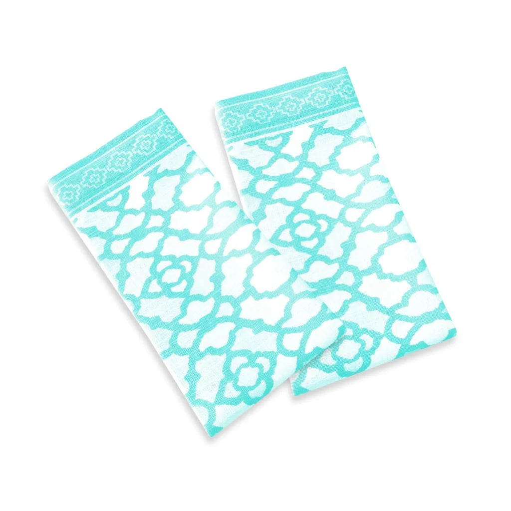 Napkins Rans Set of 2 Cotton Vintage - Paradise Blue - Home