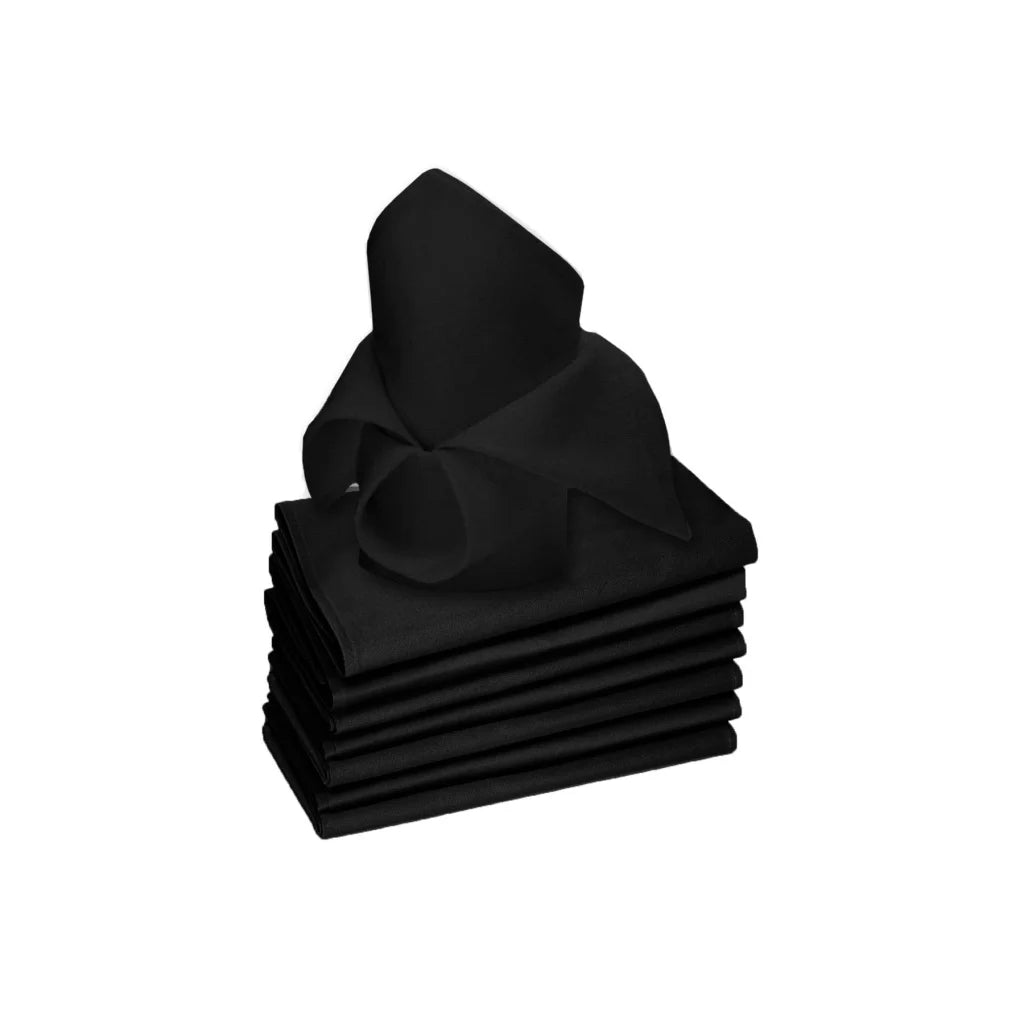Napkins Rans Set of 8 Lollipop Cotton - Black - Home &