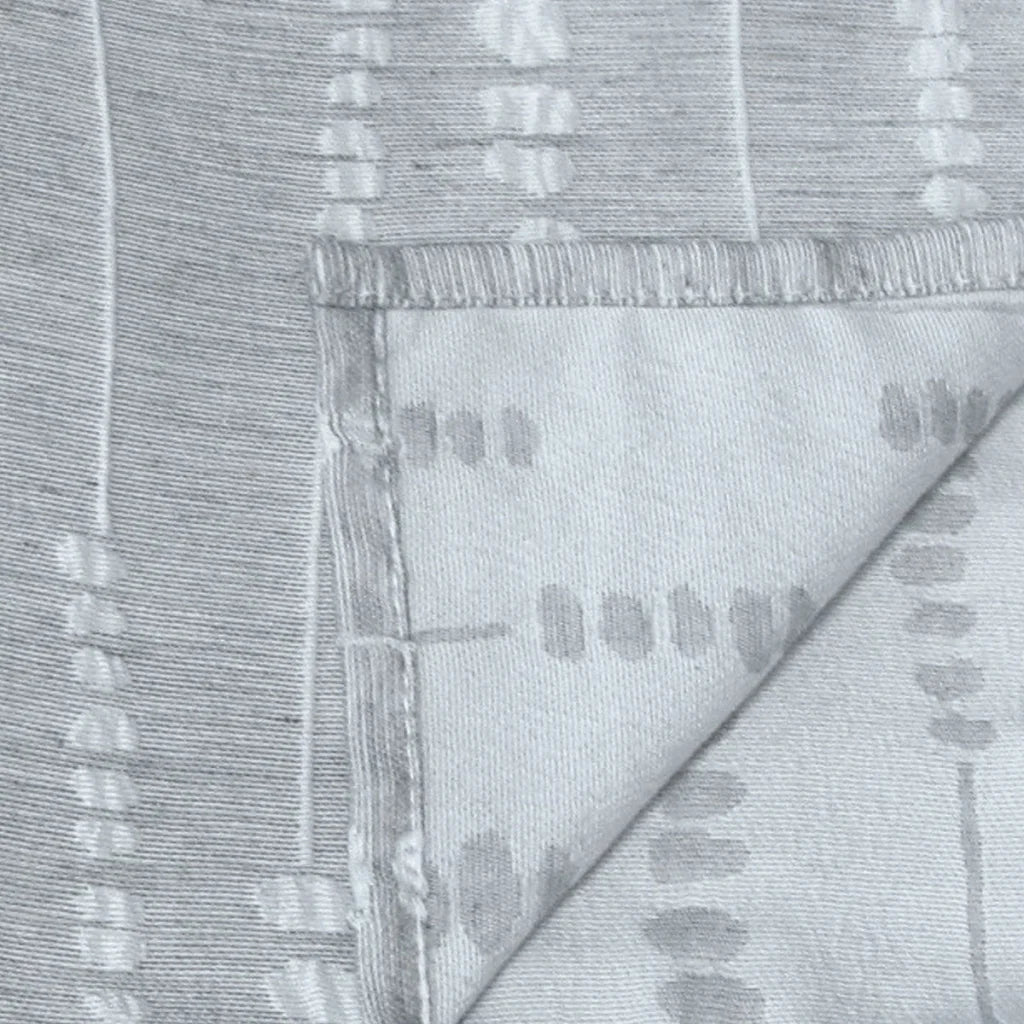 Napkins Set of 6 Jacquard Perline Grey 40 x 40 cm - Home &