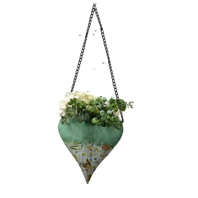 Natures Art Summer Garden Hanging Heart Planter 62cm - Home