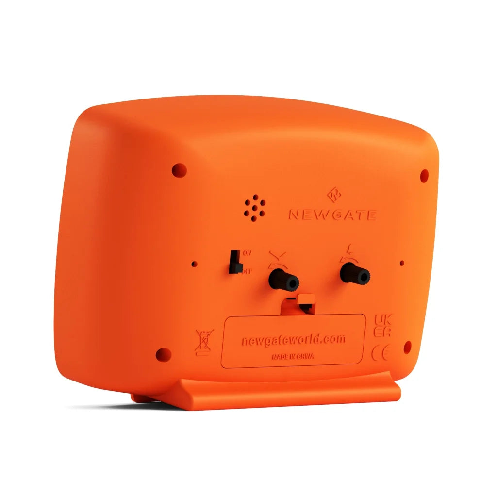 Newgate Brooklyn Alarm Clock - Orange - Home & Garden
