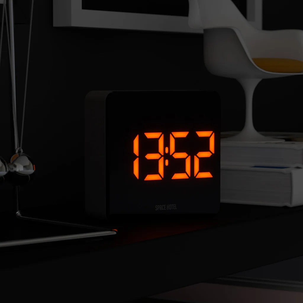 Newgate Space Hotel Orbatron Alarm Clock - Black Case Black