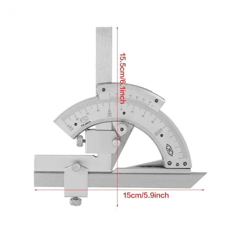 Non-parallax Trimmer Protractor for Angle Measurement